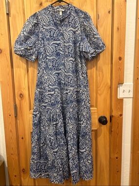 H&M Blue Paisley Maxi Dress
